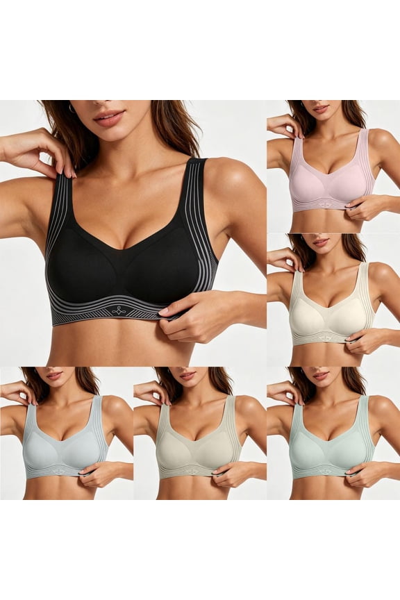 Wirefree Seamless Pullover Comfort Bra for Women Everyday T Shirt Bra Full Coverage with Light Lift and Support
