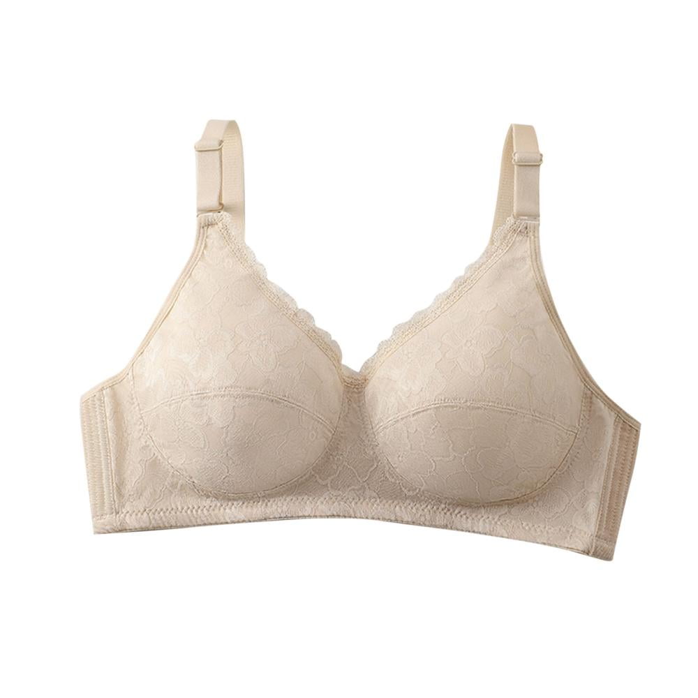 Bxsruta Wireless Bras for Women, Women's Solid Color Seamless Nude