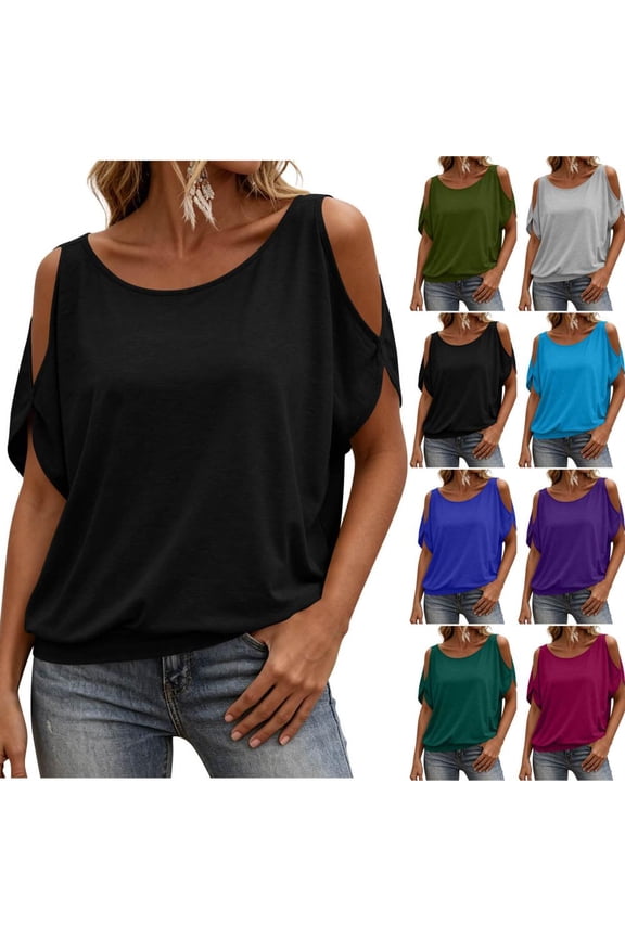 Women' s Cold Shoulder Athletic Tank Top Activewear Workout Workout Layering-2PC