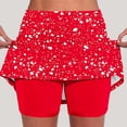 thumbnail image 1 of Bxsruta Women's High Waist Skort with Built in Shorts Floral Print Athletic Skort for Golf Tennis Running, 1 of 6