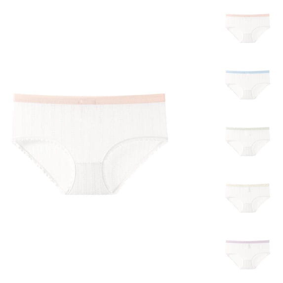 Bxsruta Women's High-Waisted Briefs Soft Cotton Underwear Everyday Comfort 1-Pack