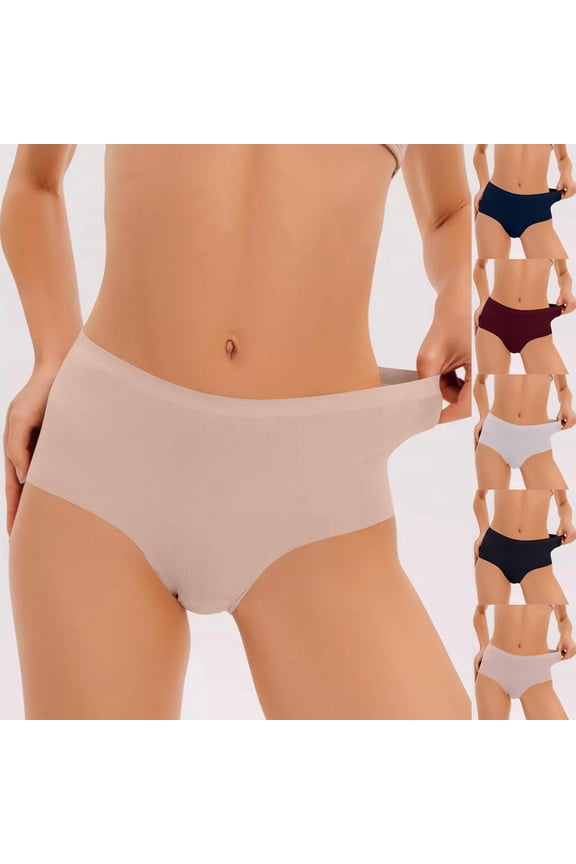 Women's High-Waisted Comfort Briefs, Breathable Polyester for Everyday Wear, Soft and Fashionable