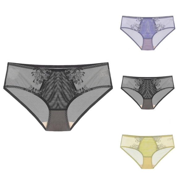 Low Rise Hips Bxsruta Women's Low Rise Hip Lifting Underwear with French Mesh Lace ...