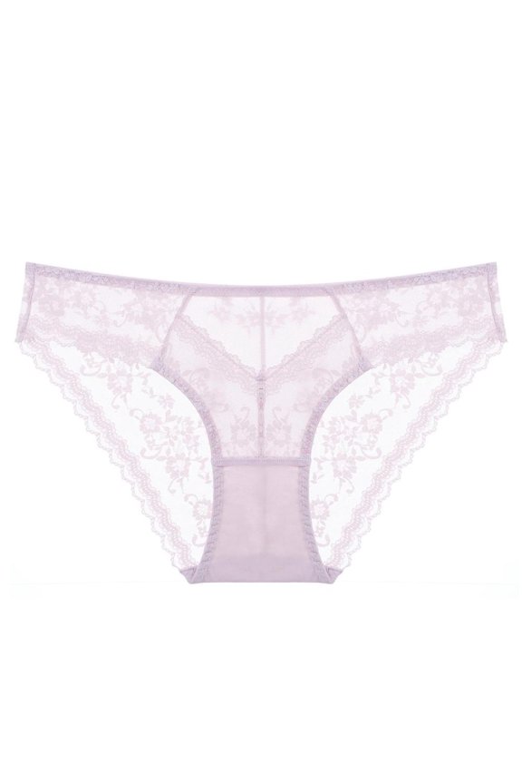 Women's Low Waist Hip Lifting Panties with Soft Lace Mesh for Everyday Comfort