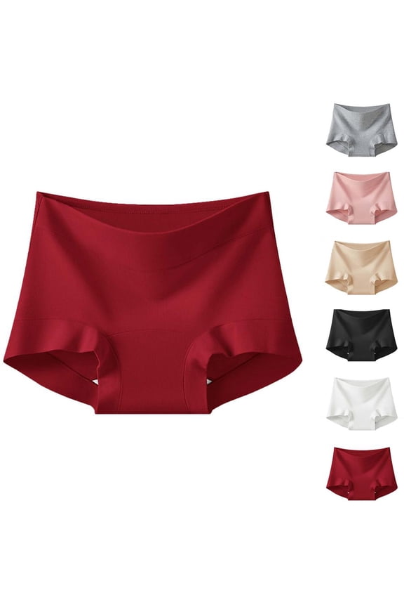 Women's Mid Rise Breathable Seamless No-Show Briefs with Lift, Soft and Comfortable for Daily Wear and All Seasons