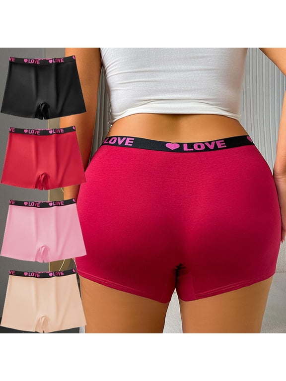 Women's Plus Size High Elasticity Boxer Shorts with Anti-Chafing Design for Everyday Comfort