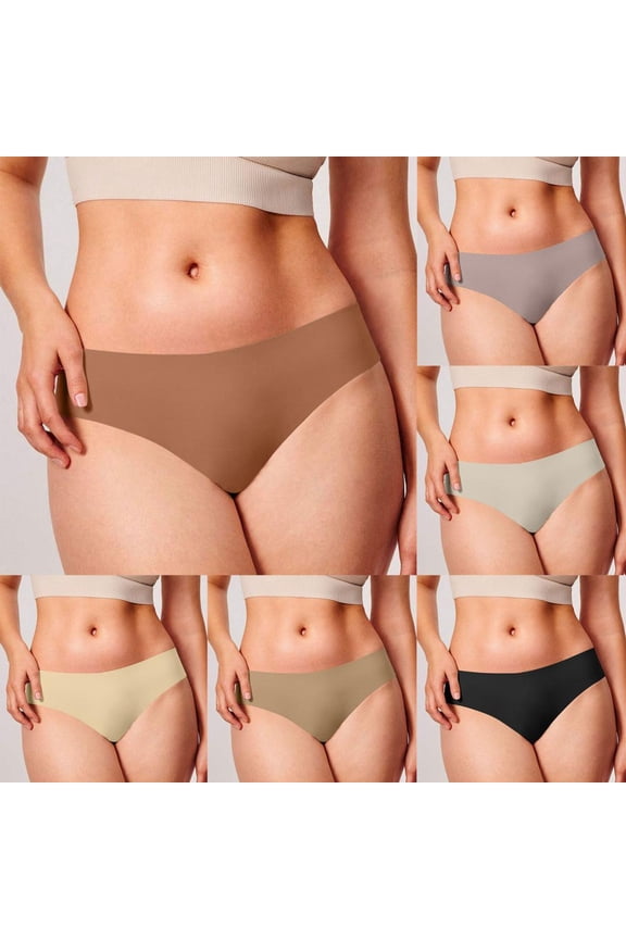 Women's Seamless Ice Silk Thongs Underwear for Everyday Comfort, Workout, and Lounge