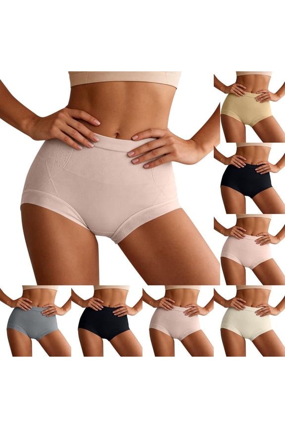 Women's Seamless Shapewear High Waisted Boyshort Underwear Tummy Control Body Shaper with Nylon and Spandex for Hourglass Figure