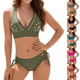 thumbnail image 1 of Bxsruta Women's Tankini Swimdress Set Skirted Swimsuit Modest Two Piece Bathing Suits with Built in Shorts Flounce Hem, 1 of 8