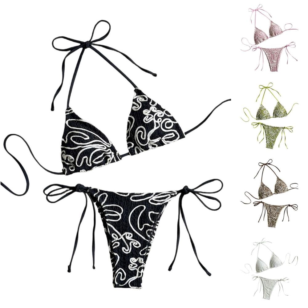 Bxsruta Women's Two Piece Bikini Set Padded Push Up Swimwear Breathable — free download