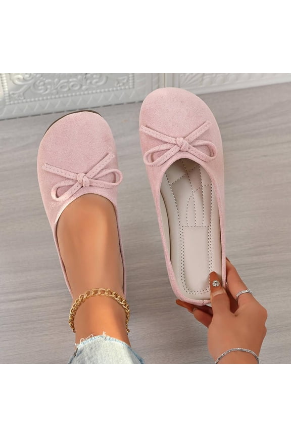 Women's Vintage Casual Mule Flat Shoes with Delicate Bow Detail, Soft Padded Insole for All-Day Comfort and Summer Leisure
