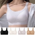 Bxsruta Women's Wireless Seamless T Shirt Bra Full Coverage Lightly ...