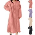 thumbnail image 1 of Bxsruta Womens Blanket Hoodie Fleece Long Sleepwear Casual Loungewear, 1 of 7