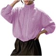 thumbnail image 1 of Bxsruta Womens Jackets Long Sleeve High Neck Loose Fit Casual Everyday Wear, 1 of 7