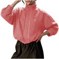 thumbnail image 1 of Bxsruta Womens Jackets Long Sleeve High Neck Loose Fit Casual Everyday Wear, 1 of 7