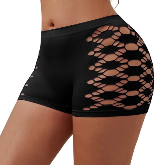 Bxsruta Womens Panties Seamless Shorts Cutout Stretch Breathable Workout Yoga Lounge Activewear