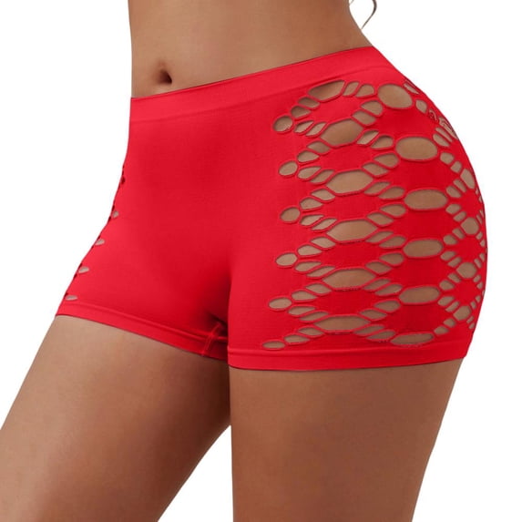 Bxsruta Womens Panties Seamless Shorts Cutout Stretch Breathable Workout Yoga Lounge Activewear