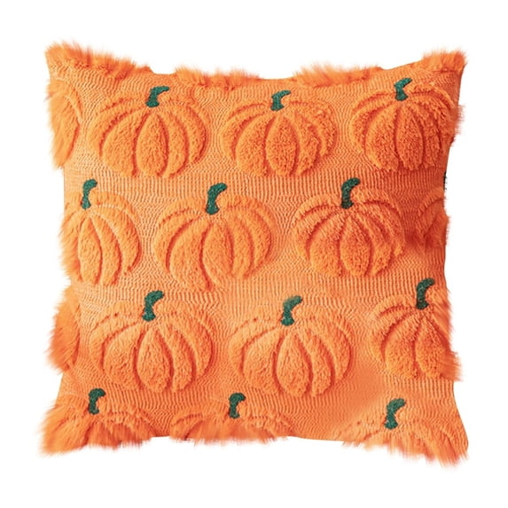 Bxzhiri Plush 3D Pumpkin Throw Pillows - Fall/Halloween/Thanksgiving Decor, Cozy Textured Cushions for Couch/Bed, Autumn Colors