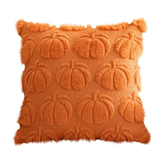 Bxzhiri Plush 3D Pumpkin Throw Pillows - Fall/Halloween/Thanksgiving Decor, Cozy Textured Cushions for Couch/Bed, Autumn Colors