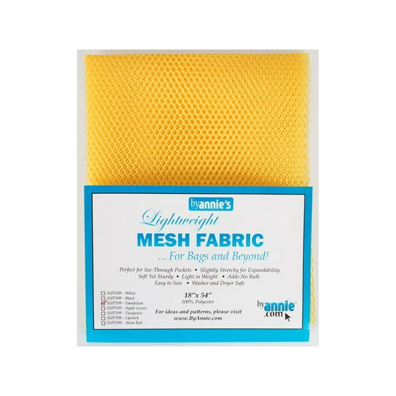 By Annie Mesh Fabric Lightweight 18x54 Dandelion