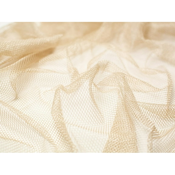 By Annie Pre Cut Piece Stretch Mesh Fabric Natural - 45 x 135cm Piece