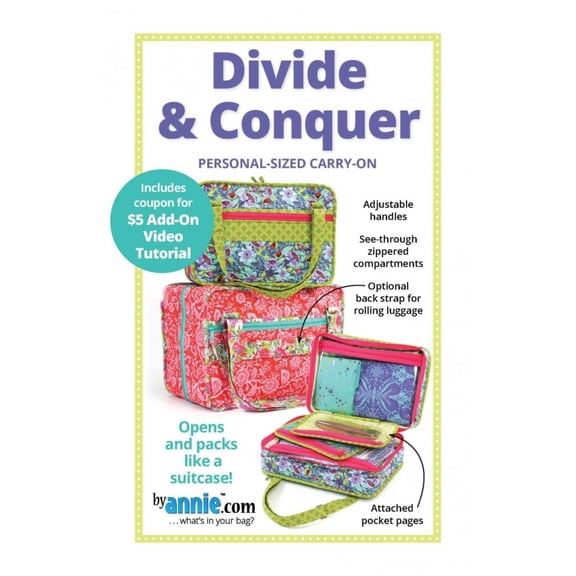 By Annie Sewing Pattern Divide & Conquer Bags