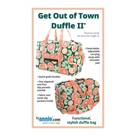 By Annie Sewing Pattern Get Out of Town Bags