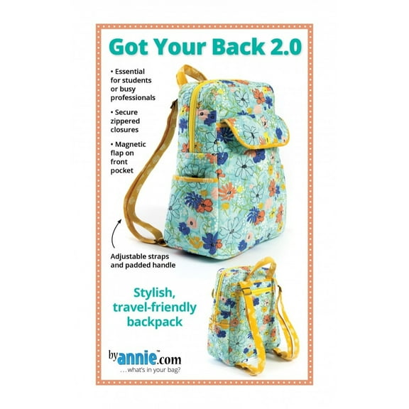 By Annie Sewing Pattern Got Your Back Bags