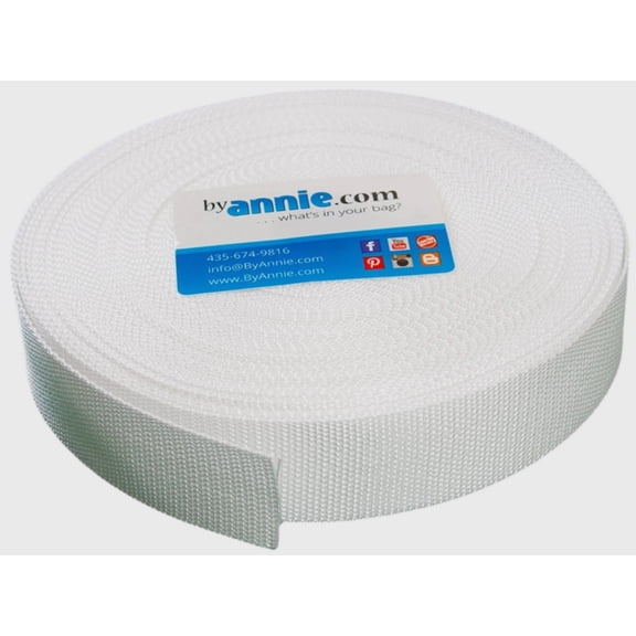 By Annie Strapping 1-1/2 Inch White 50 Yards