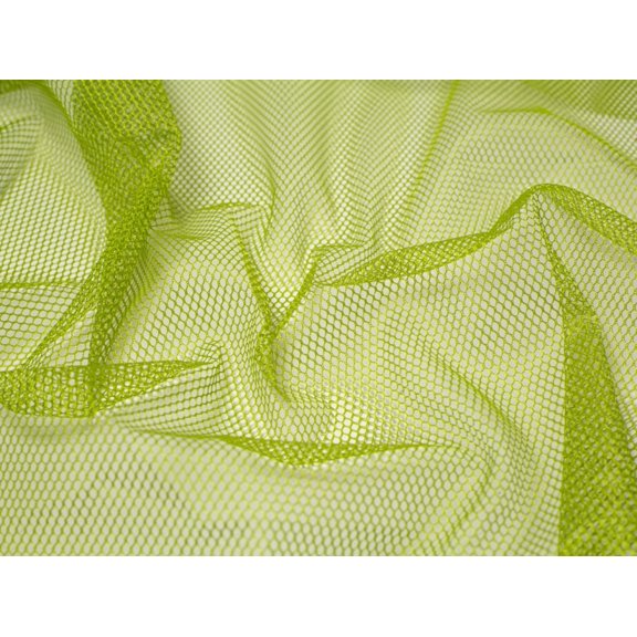 By Annie Stretch Mesh Fabric Apple Green - per yard