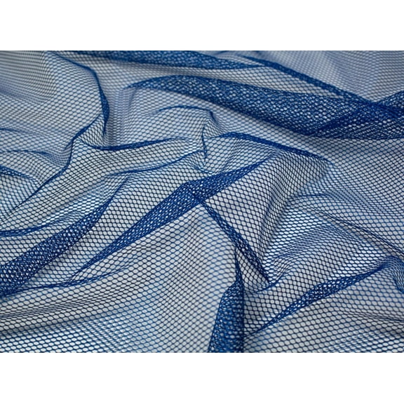 By Annie Stretch Mesh Fabric Blastoff Blue - per yard