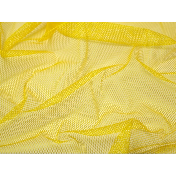 By Annie Stretch Mesh Fabric Dandelion Yellow - per yard