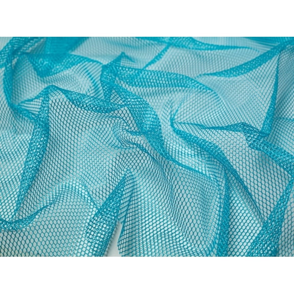 By Annie Stretch Mesh Fabric Parrot Blue - per yard