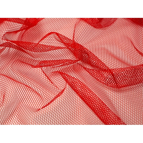 By Annie Stretch Mesh Fabric Red - per yard