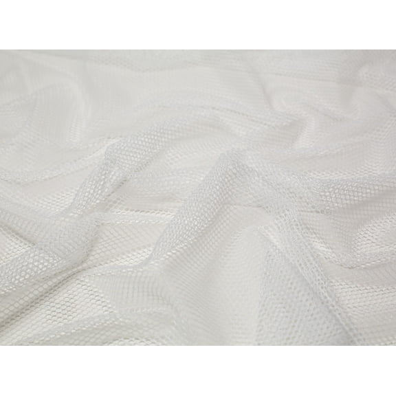 By Annie Stretch Mesh Fabric White - per yard