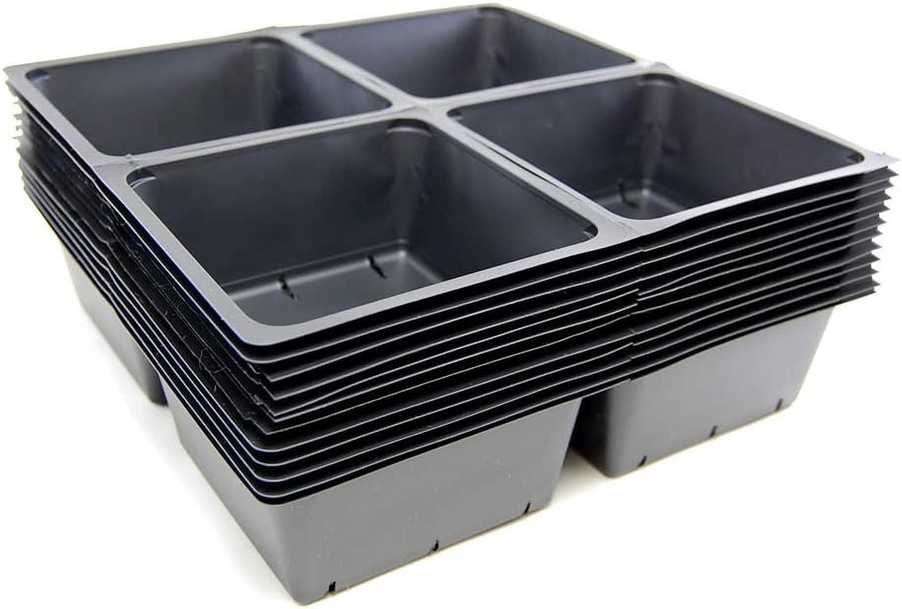 By By 2" Deep Garden Trays W/Drain Holes 20 Pack Greenhouse