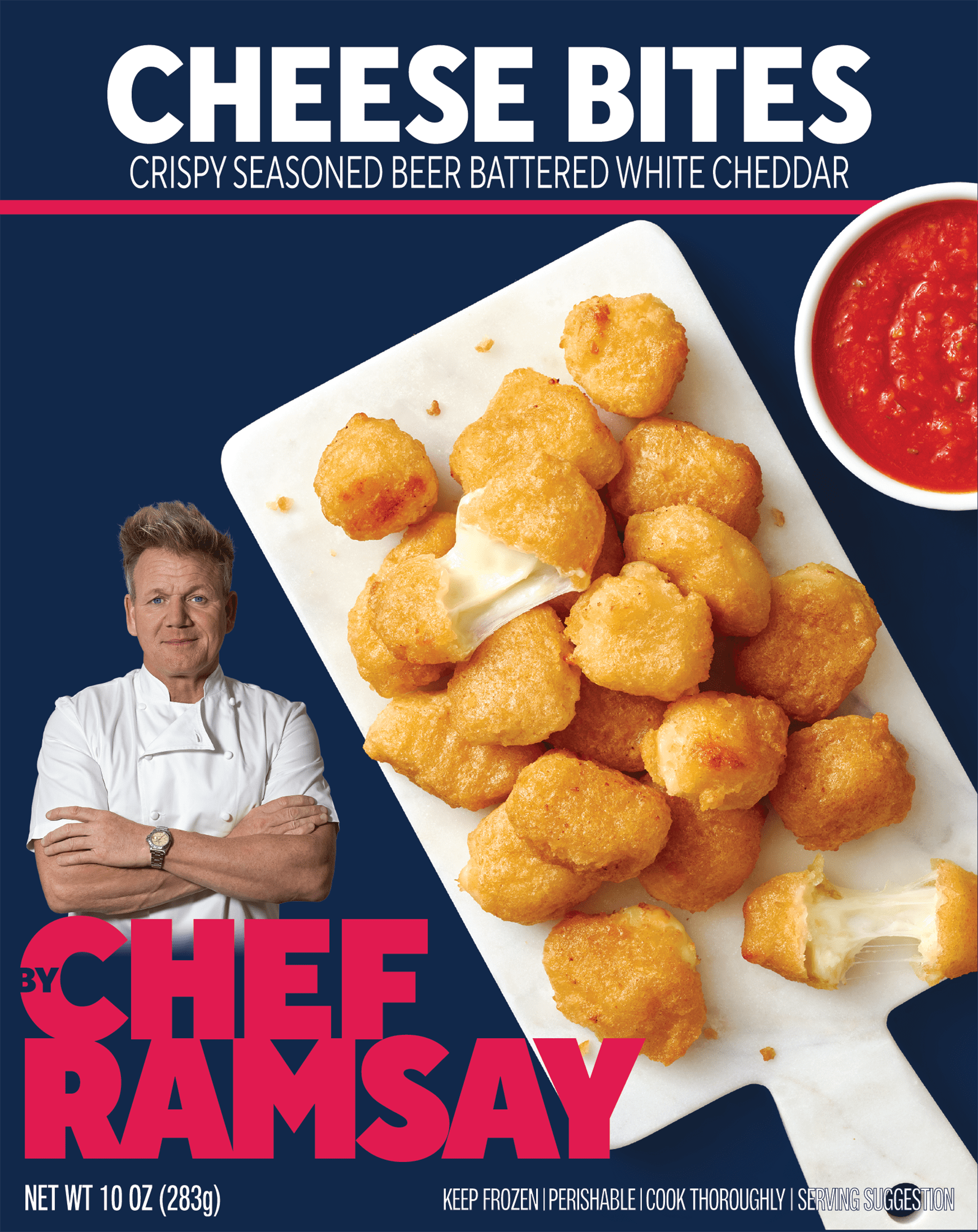 By Chef Ramsay Cheese Bites Appetizer, 10 oz (Frozen)