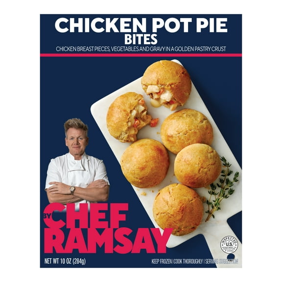 By Chef Ramsay Chicken Pot Pie Bites, 10 oz Box (Frozen)