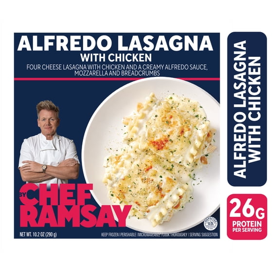 By Chef Ramsay Alfredo Lasagna with Chicken, 10.2 oz (Frozen)