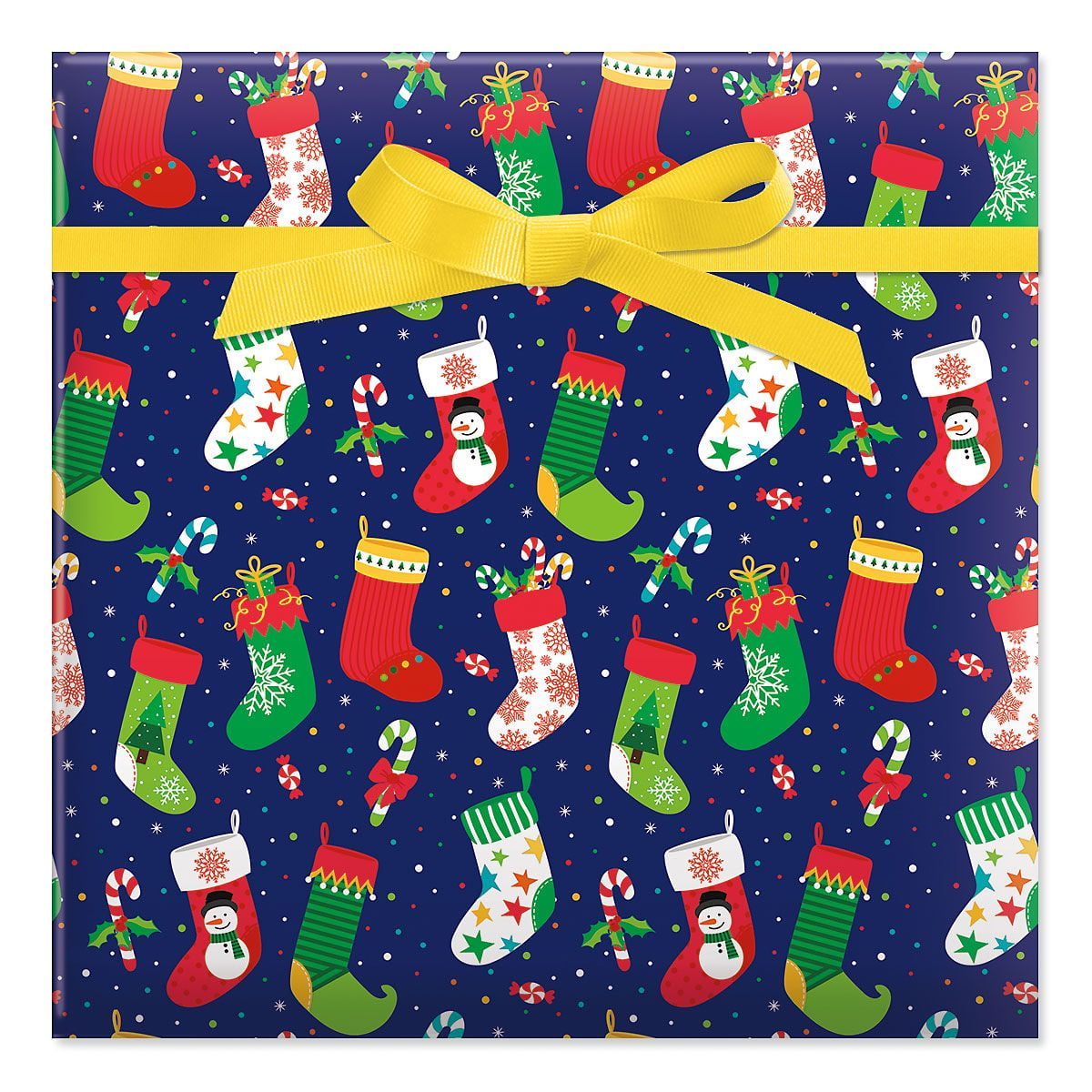 6pcs Christmas Wrapping Paper Thick Smooth Surface Foldable Festive Wrapping