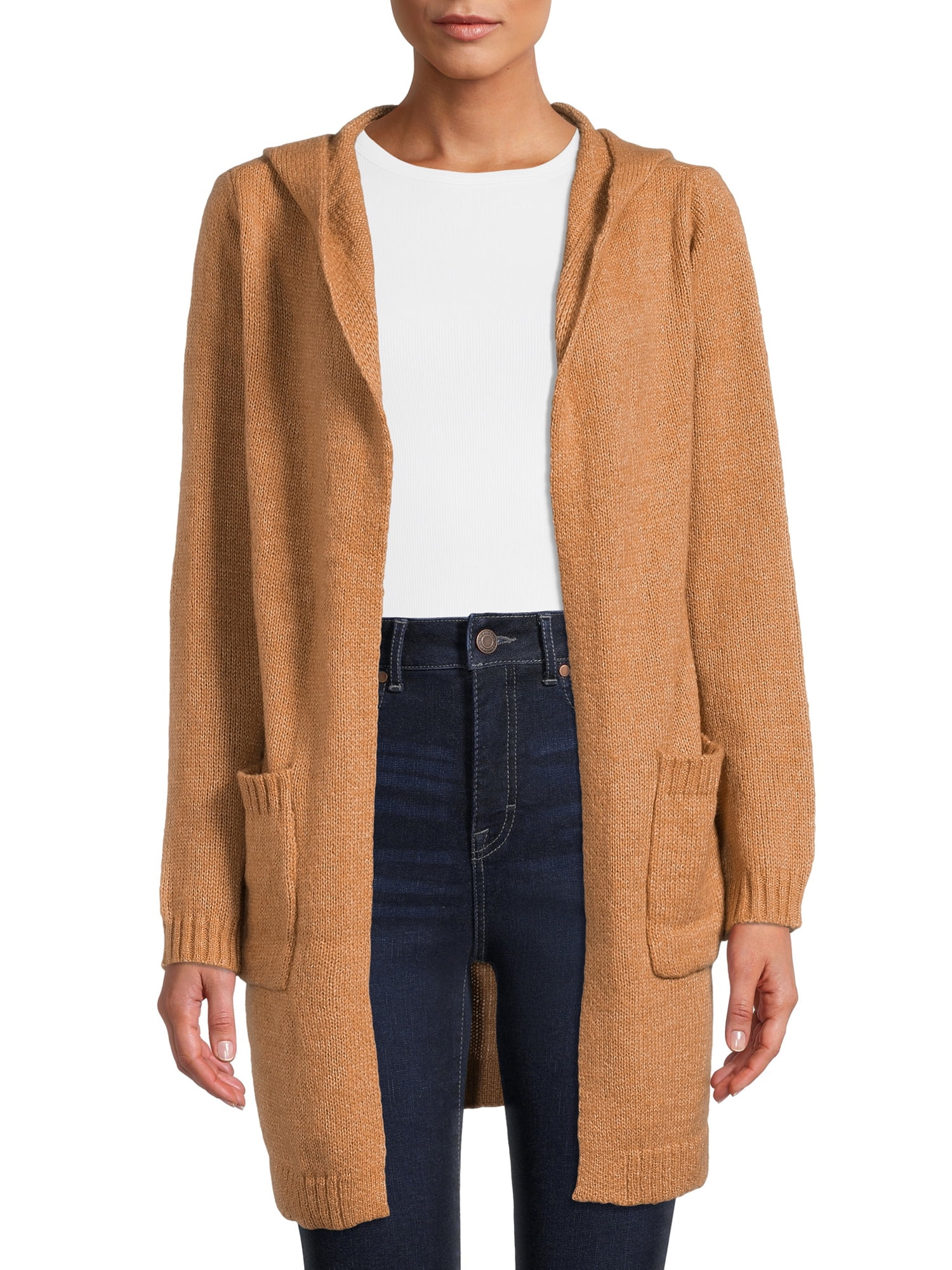 By Design Women's Florence Open-Front Cardigan Sweater with Hood