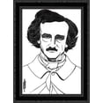 thumbnail image 1 of By Edgar Allan Poe 20x24 Black Ornate Wood Framed Canvas Art by Beardsley, Aubrey, 1 of 2