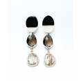 thumbnail image 1 of By Fabrizio Design Gioconda Uttelle Gold-Plated Oval Post Brown Aventurine Dangle Earrings for Women, 1 of 5