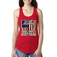 thumbnail image 1 of By His Blood We Are Healed Inspirational/Christian Ladies Racerback Tank Top, Red, Large, 1 of 5