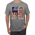 thumbnail image 1 of By His Blood We Are Healed Inspirational/Christian Men's Graphic T-Shirt, Heather Grey, XX-Large, 1 of 5