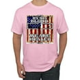 thumbnail image 1 of By His Blood We Are Healed Inspirational/Christian Men's Graphic T-Shirt, Light Pink, XX-Large, 1 of 5