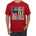 thumbnail image 1 of By His Blood We Are Healed Inspirational/Christian Men's Graphic T-Shirt, Red, 4X-Large, 1 of 5
