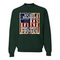 thumbnail image 1 of By His Blood We Are Healed Inspirational/Christian Unisex Crewneck Graphic Sweatshirt, Forest Green, 3X-Large, 1 of 5