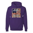 thumbnail image 1 of By His Blood We Are Healed Inspirational/Christian Unisex Graphic Hoodie Sweatshirt, Purple, Medium, 1 of 5
