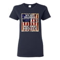 thumbnail image 1 of By His Blood We Are Healed Inspirational/Christian Womens Graphic T-Shirt, Navy, 3X-Large, 1 of 5